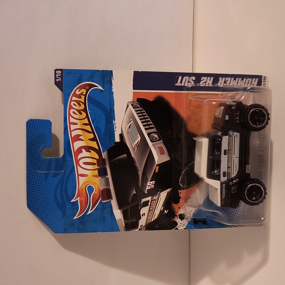 D1 Hot Wheels Hummer H2 SUT police with shipping protector